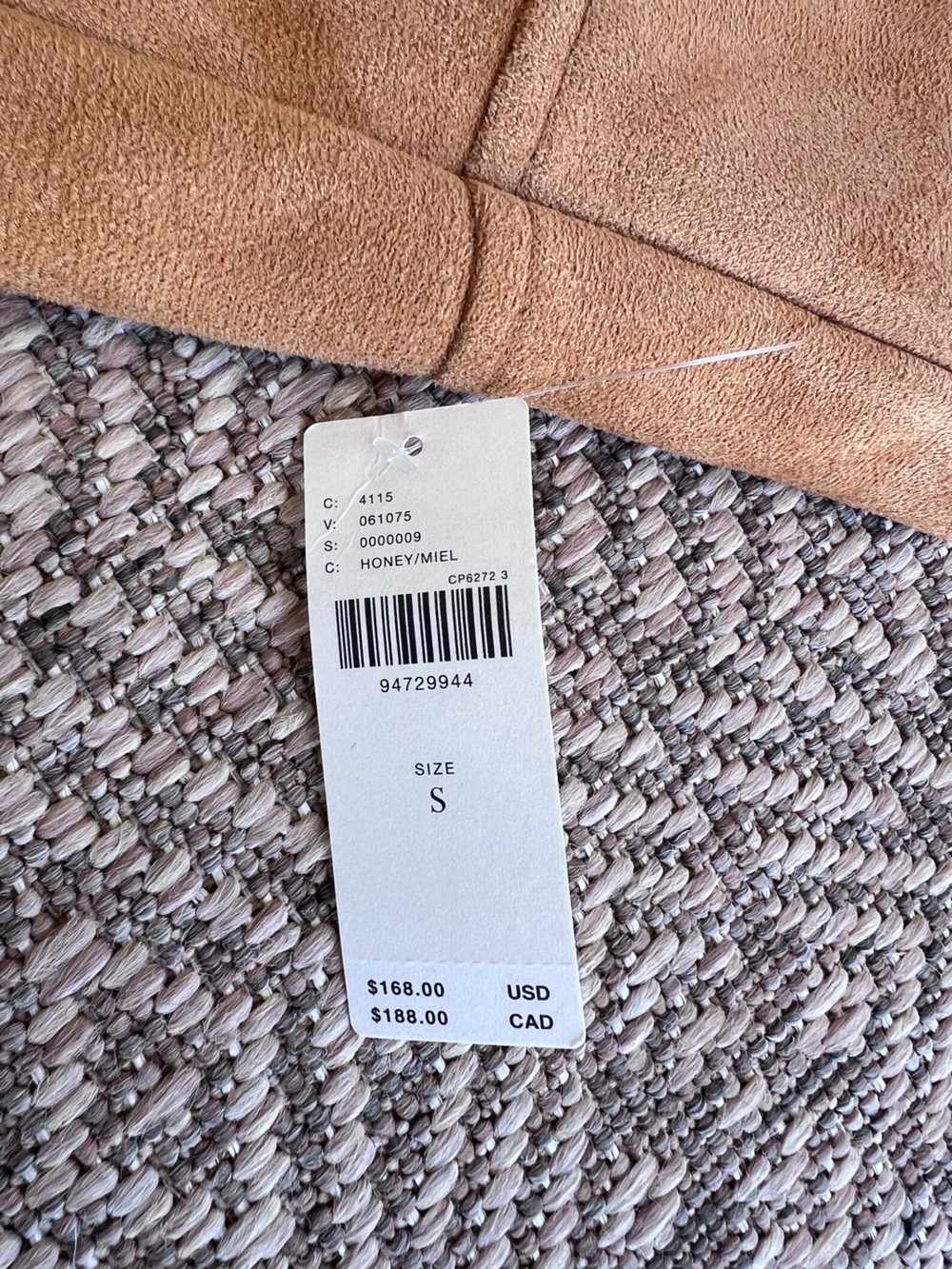 NWT Anthropologie Pilcro Faux Suede Fringe Western Jacket Honey S - Picture 5 of 7